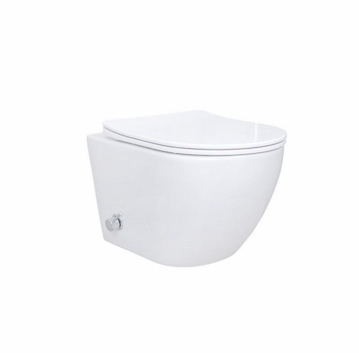Hygiene Dusch Wand-WC | Taharet | Armatur | Bidet Toilette | Randlos | Gesäßdusche | Hänge Toilette Taharat – Bild 3