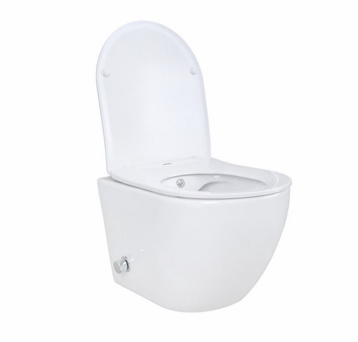 Hygiene Dusch Wand-WC | Taharet | Armatur | Bidet Toilette | Randlos | Gesäßdusche | Hänge Toilette Taharat – Bild 2