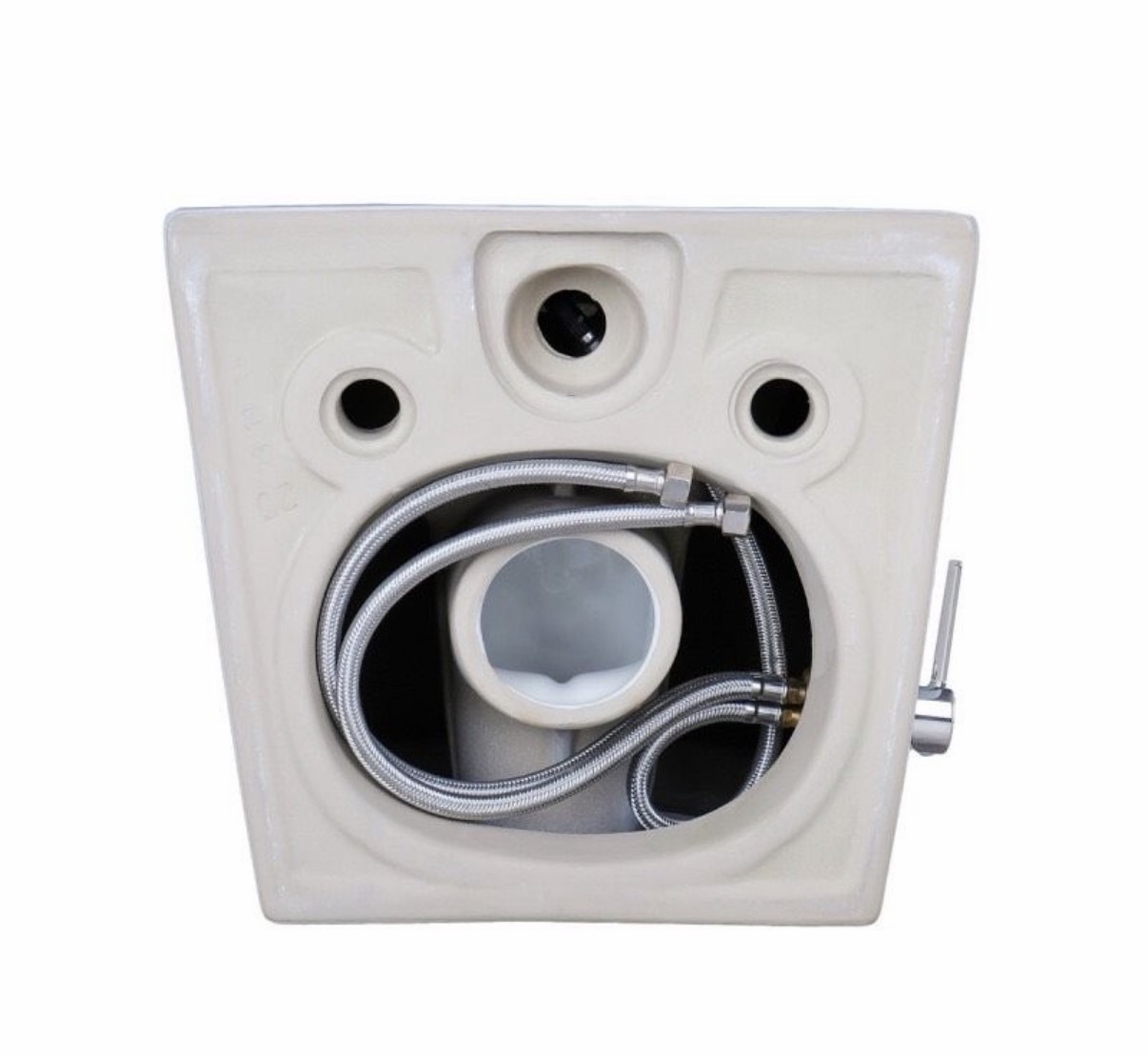 Hygiene Dusch Wand-WC | Taharet | Armatur | Bidet Toilette | Randlos | Gesäßdusche | Hänge Toilette Taharat – Bild 7