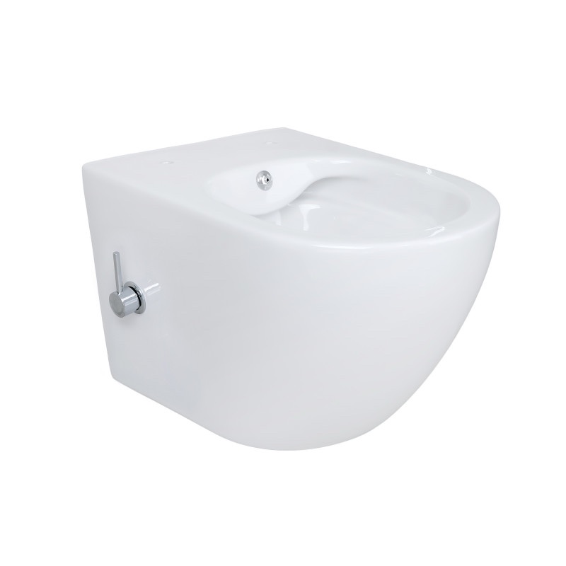 Hygiene Dusch Wand-WC | Taharet | Armatur | Bidet Toilette | Randlos | Gesäßdusche | Hänge Toilette Taharat – Bild 4